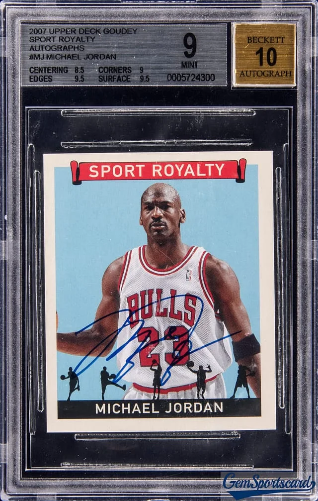 2007-08 Upper Deck Michael Jordan Goudey Sport Royalty Autographs #SR-MJ card image