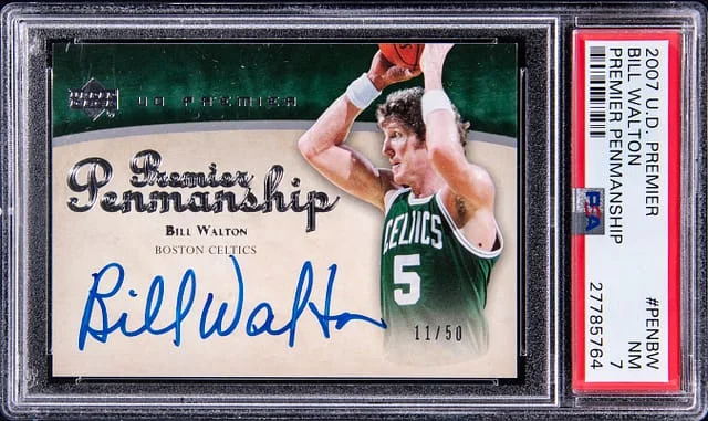 2007-08 Upper Deck Premier Bill Walton Penmanship #PENBW card image