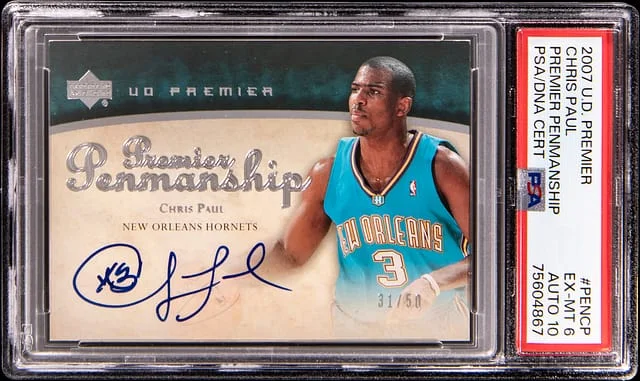 2007-08 Upper Deck Premier Chris Paul Premier Penmanship #PEN-CP card image