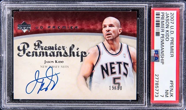 2007-08 Upper Deck Premier Jason Kidd Penmanship #PEN-JK card image