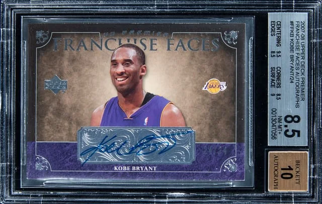 2007-08 Upper Deck Premier Kobe Bryant Franchise Faces Autographs #FF-KB card image