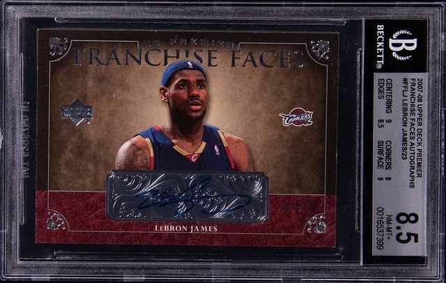 2007-08 Upper Deck Premier LeBron James Franchise Faces Autographs #FFLJ card image