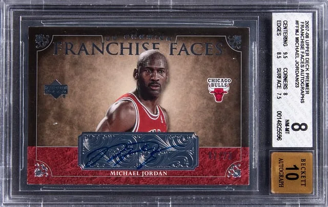 2007-08 Upper Deck Premier Michael Jordan Franchise Faces Autographs #FF-MJ card image