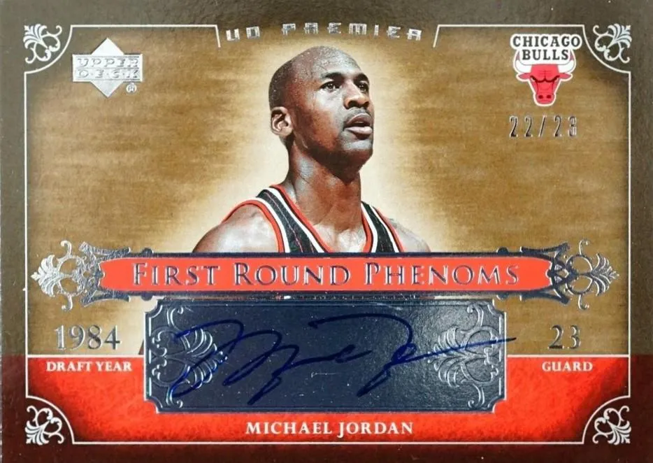 2007-08 Upper Deck Premier Michael Jordan First Round Phenoms Autographs #FP-MJ card image
