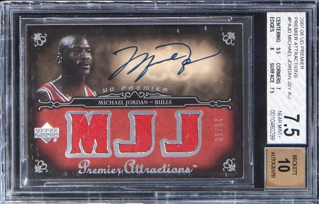 2007-08 Upper Deck Premier Michael Jordan Attractions #PA-JO card image