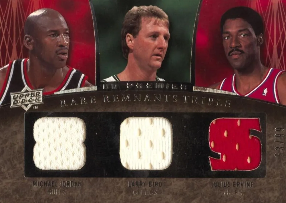 2007-08 Upper Deck Premier Michael Jordan Rare Remnants Triple #RR3-JEB card image