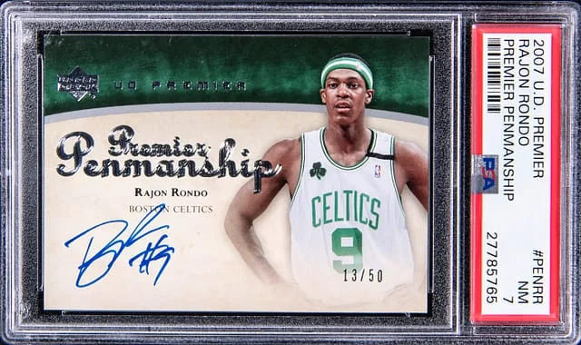2007-08 Upper Deck Premier Rajon Rondo Penmanship #PEN-PR card image