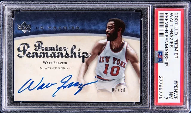 2007-08 Upper Deck Premier Walt Frazier Penmanship #PEN-WF card image