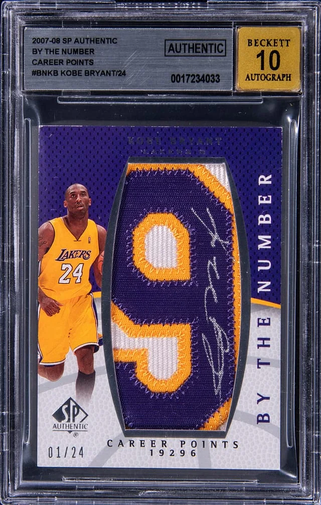 2007-08 Upper Deck SP Authentic Kobe Bryant By The Number Career Points #BN-KB card image