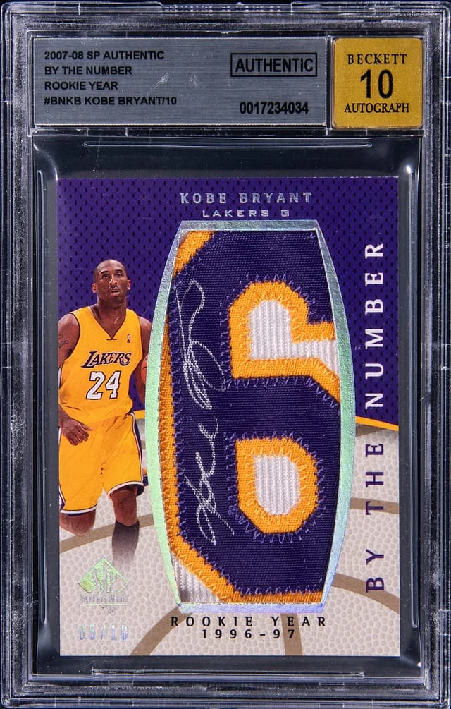 2007-08 Upper Deck SP Authentic Kobe Bryant By The Number Year #BNKB card image