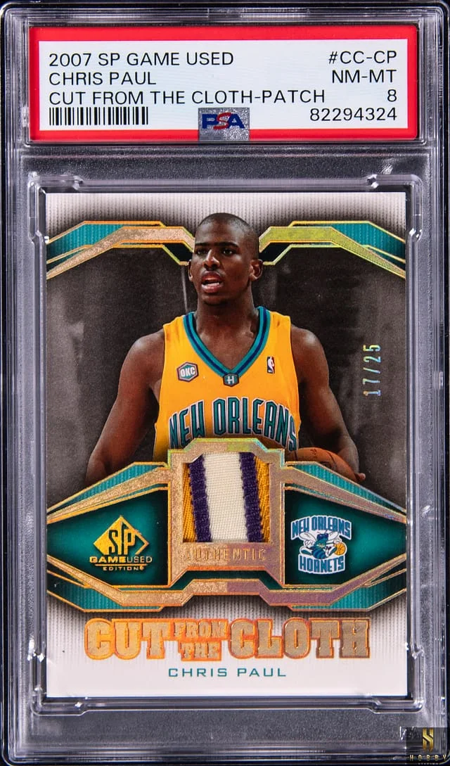2007-08 Upper Deck SP Game Used Chris Paul Cut From The Cloth Patch #CC-CP card image