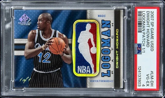 2007-08 Upper Deck SP Game Used Dwight Howard Game-Used Logoman Logoman Patch #LM-DH card image
