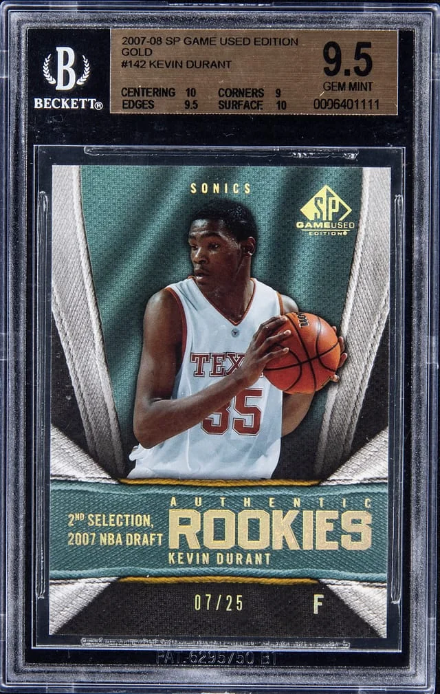 2007-08 Upper Deck SP Game Used Kevin Durant #142 card image