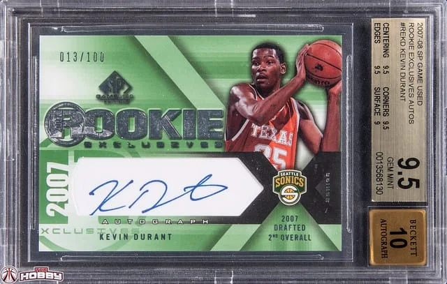2007-08 Upper Deck SP Game Used Kevin Durant Edition Exclusives Autographs #RE-KD card image