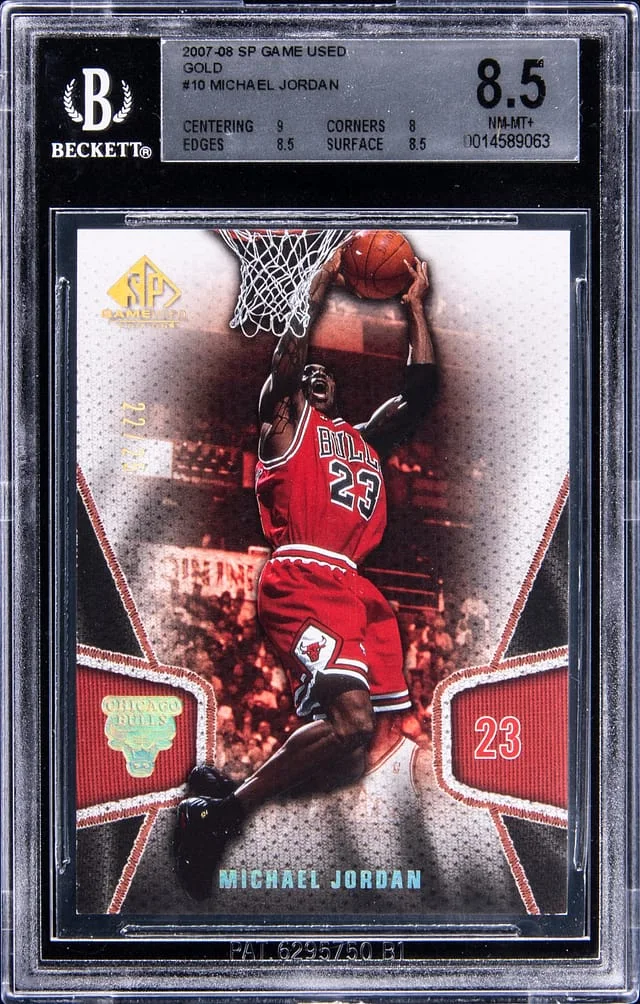 2007-08 Upper Deck SP Game Used Michael Jordan Gold #10 card image