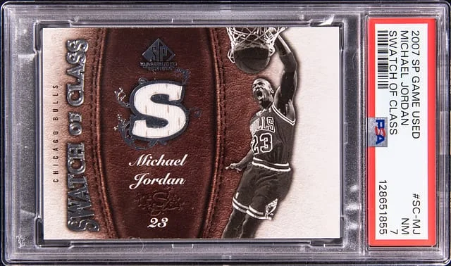 2007-08 Upper Deck SP Game Used Michael Jordan Swatch of Class #SC-MJ card image