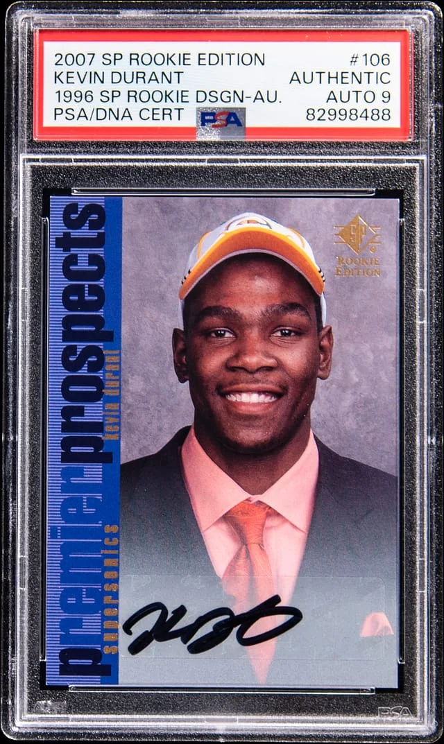 2007-08 Upper Deck SP Kevin Durant Edition 1996 SP Design Autograph #106 card image