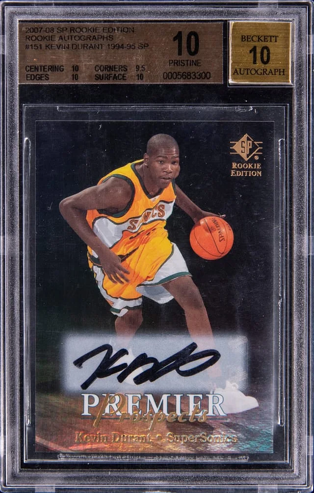 2007-08 Upper Deck SP Kevin Durant Edition Autographs #151 card image