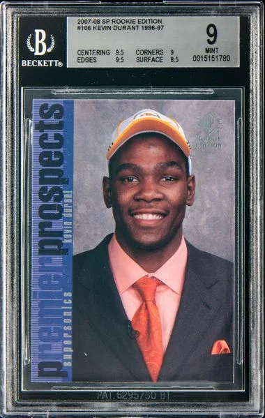 2007-08 Upper Deck SP Kevin Durant 1996-97 Edition #106 card image