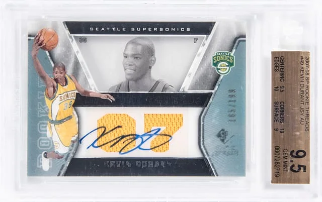 2007-08 Upper Deck SP Kevin Durant Threads Signed Jersey #49 card image