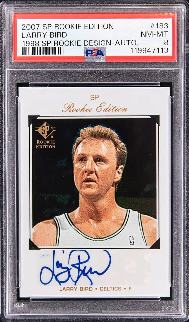 2007-08 Upper Deck SP Larry Bird Edition 1998 SP Design Autograph #183 card image