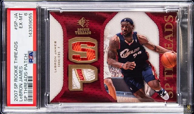 2007-08 Upper Deck SP LeBron James Game-Used Threads SP Threads Patch #SP-JA card image