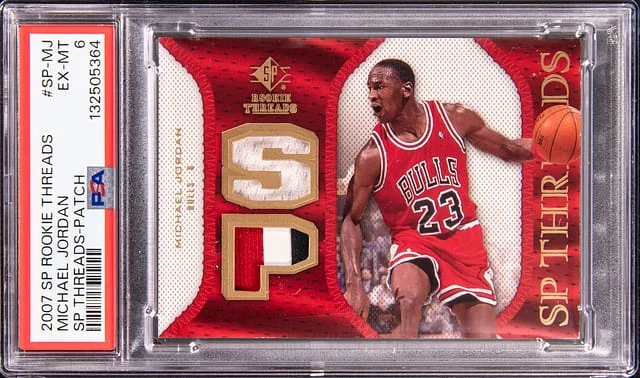 2007-08 Upper Deck SP Michael Jordan Threads SP Threads Patch #SP-MJ card image