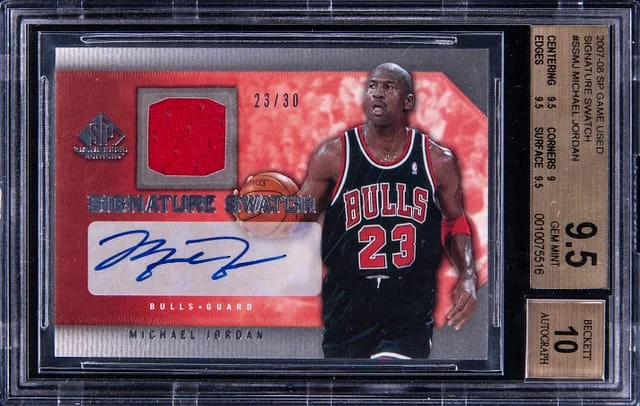2007-08 Upper Deck SP Michael Jordan Game-Used Signature Swatch #SSMJ card image