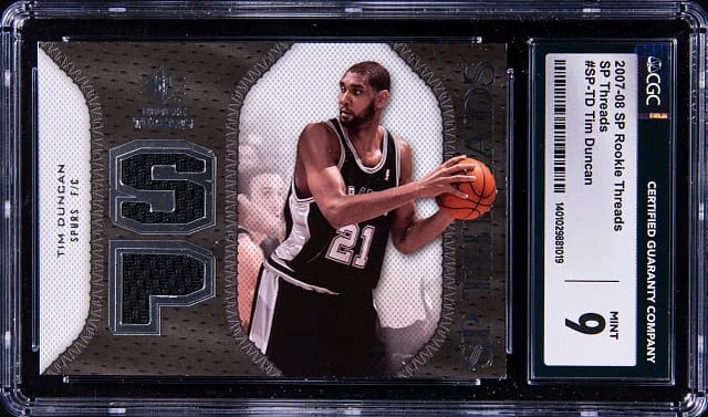 2007-08 Upper Deck SP Tim Duncan Threads #SP-TD card image