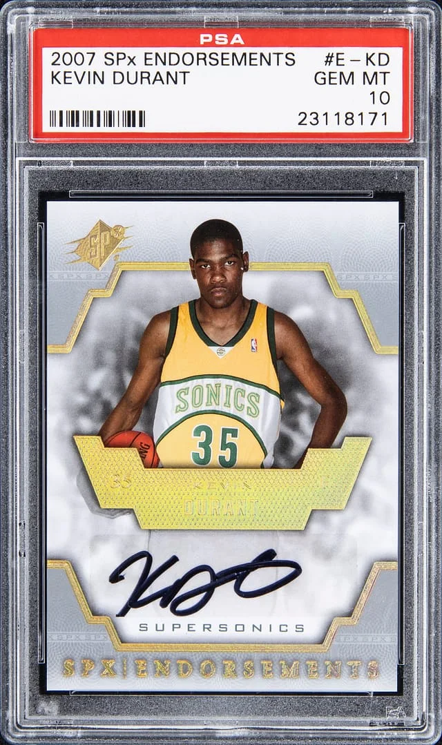 2007-08 Upper Deck SPx Kevin Durant Endorsements #E-KD card image