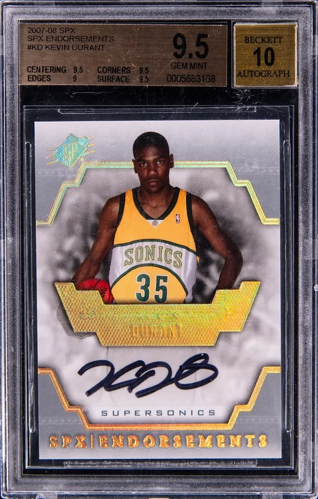 2007-08 Upper Deck SPx Kevin Durant Endorsements #KD card image
