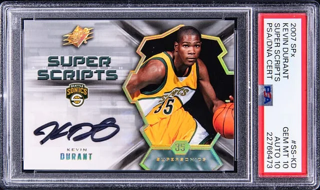 2007-08 Upper Deck SPx Kevin Durant Super Scripts #SS-KD card image