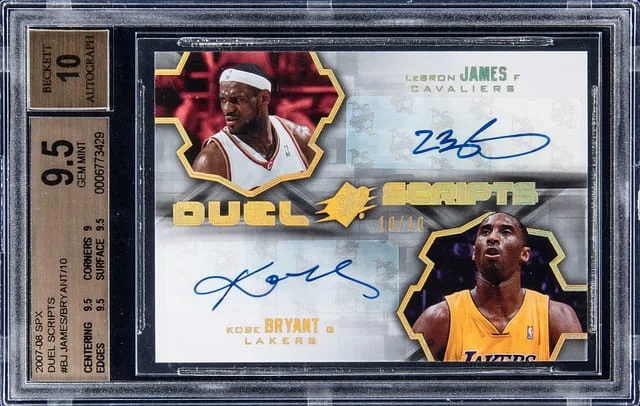 2007-08 Upper Deck SPx Kobe Bryant/LeBron James Duel Scripts #DS-BJ card image