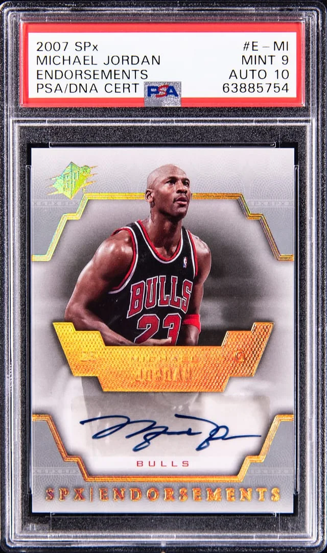2007-08 Upper Deck SPx Michael Jordan Endorsements #E-MJ card image