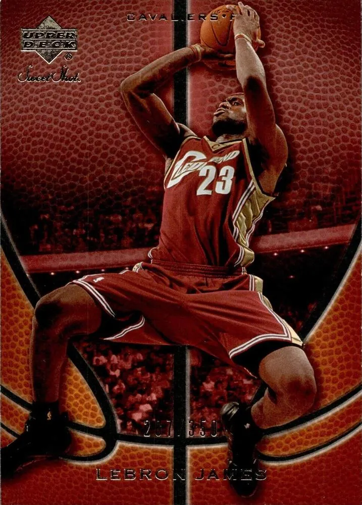 2007-08 Upper Deck Sweet Shot Lebron James #16 card image
