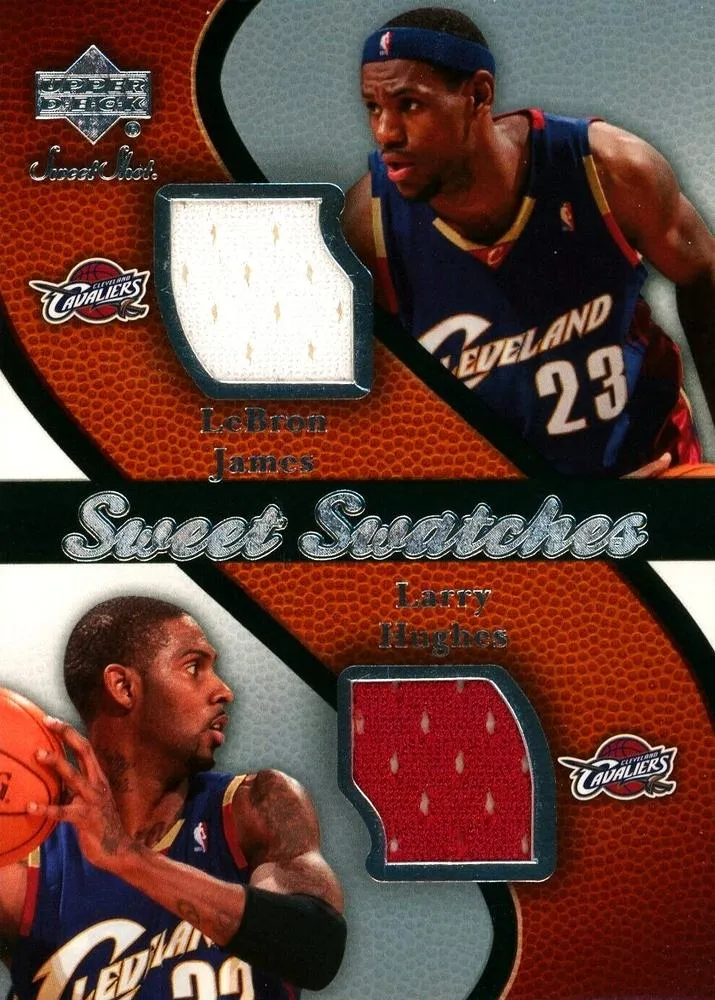 2007-08 Upper Deck Sweet Shot Lebron James Sweet Swatches Dual #SW-HJ card image