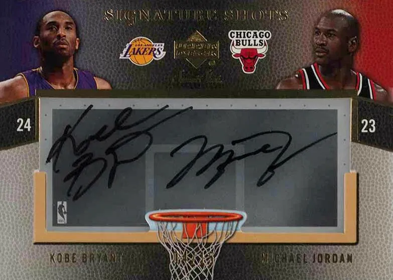 2007-08 Upper Deck Sweet Shot Michael Jordan Signature Shots Acetate Dual #DA-JB card image