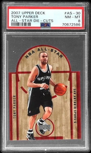 2007-08 Upper Deck Tony Parker All-Star Die-Cuts #AS-30 card image