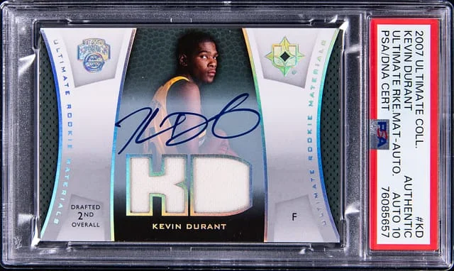 2007-08 Upper Deck Ultimate Collection Kevin Durant Ultimate Materials Autograph #KD card image