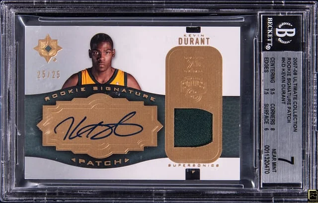 2007-08 Upper Deck Ultimate Collection Kevin Durant Signature Patch #RS-KD card image