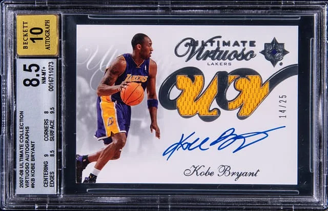 2007-08 Upper Deck Ultimate Collection Kobe Bryant Virtuoso Autographs #KB card image