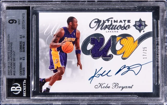 2007-08 Upper Deck Ultimate Collection Kobe Bryant Virtuoso Autographs #UV-KB card image
