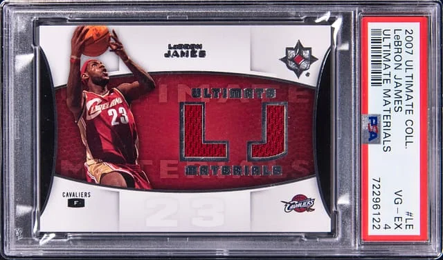 2007-08 Upper Deck Ultimate Collection LeBron James Ultimate Materials #LE card image