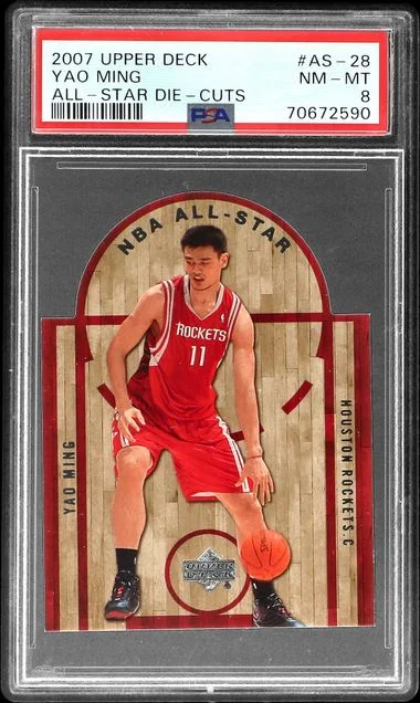 2007-08 Upper Deck Yao Ming All-Star Die-Cuts #AS-28 card image