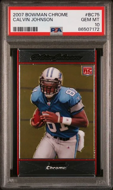 2007 Bowman Chrome Calvin Johnson Uncirculated #Bc75 card image