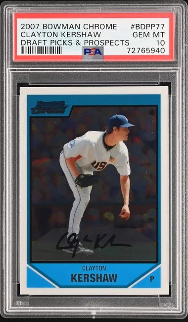 2007 Bowman Chrome Clayton Kershaw Picks & Prospects #BDPP77 card image
