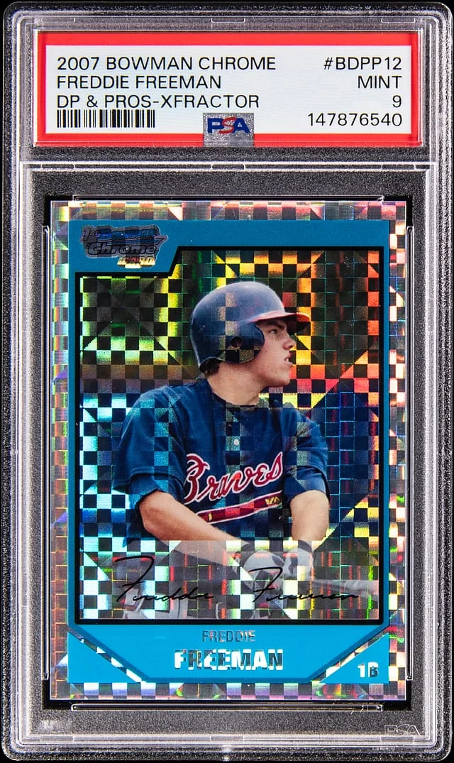 2007 Bowman Chrome Freddie Freeman Picks & Prospects XFractor #BDPP12 card image