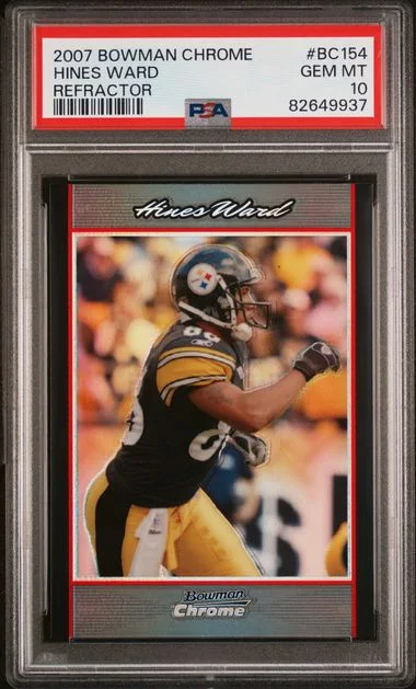 2007 Bowman Chrome Hines Ward Refractor #BC154 card image