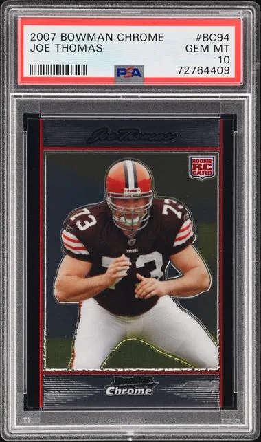 2007 Bowman Chrome Joe Thomas #BC94 card image