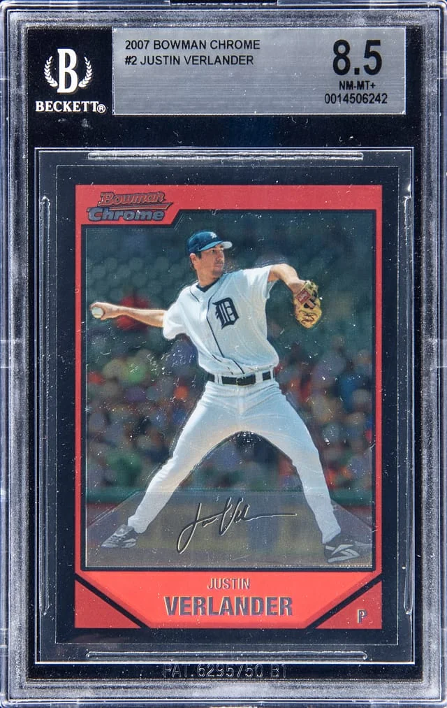 2007 Bowman Chrome Justin Verlander #2 card image